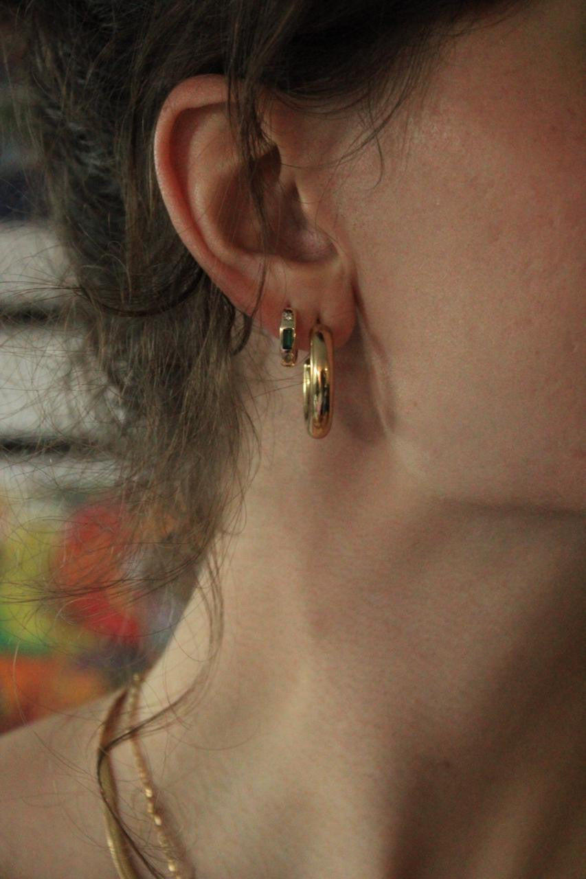 Classic Everyday Gold Hoop