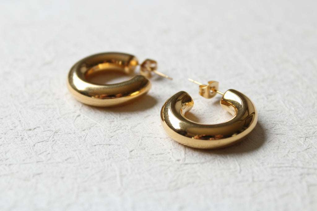 Classic Everyday Gold Hoop