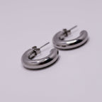 Classic Everyday Silver Hoop