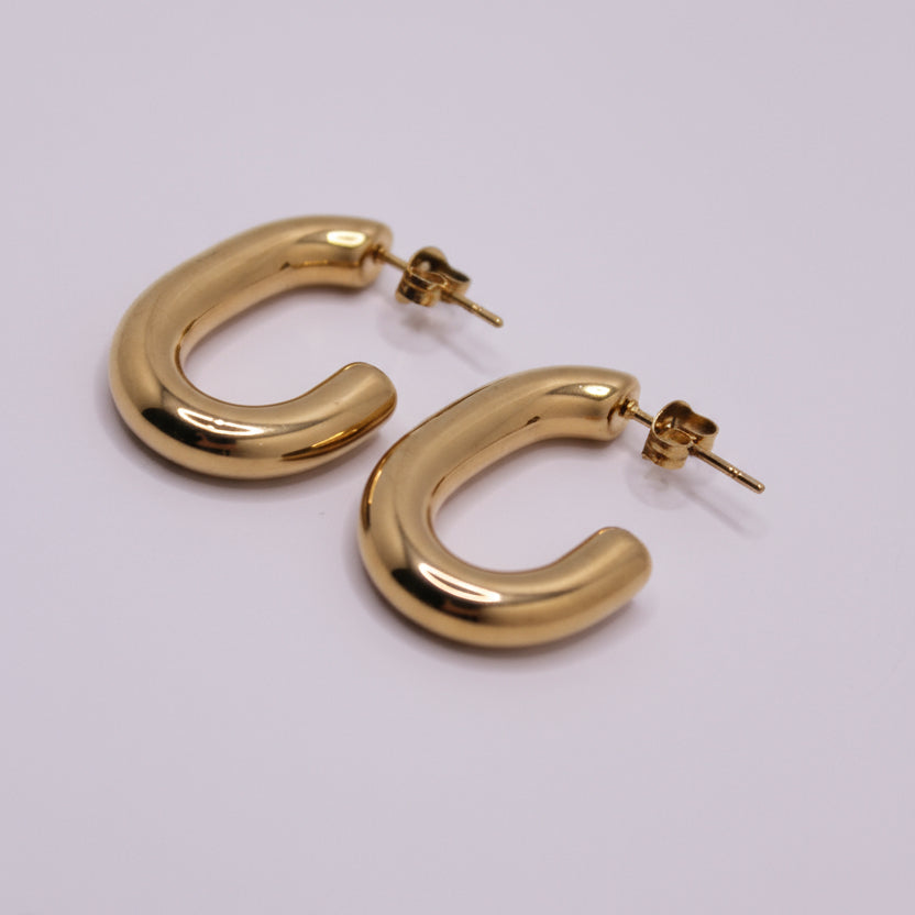 Modern Gold Earrings