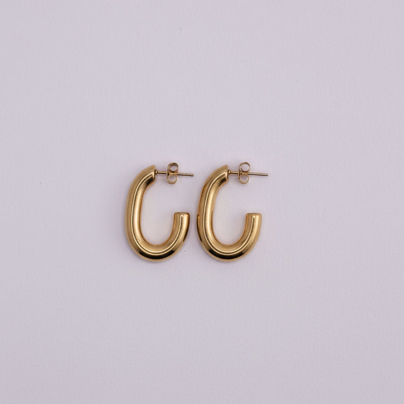 Modern Gold Earrings